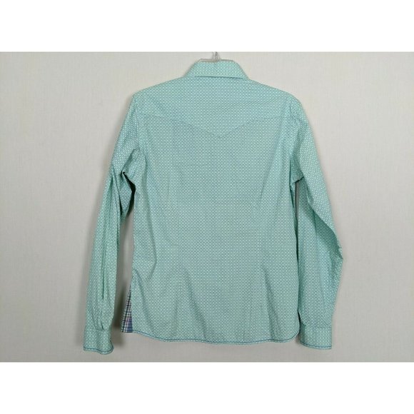 Rough Stock Panhandle slim Women blue blouse S - Picture 2 of 12